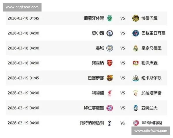 2026赛季欧冠赛程查询指南及各阶段比赛时间完整详细解析说明
